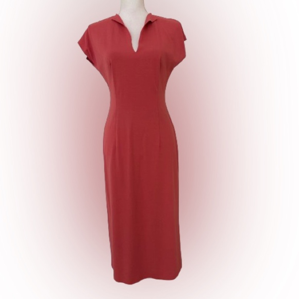 New Handmade Woman’s 100% Viscose Orange Long Dress, Sz S/M